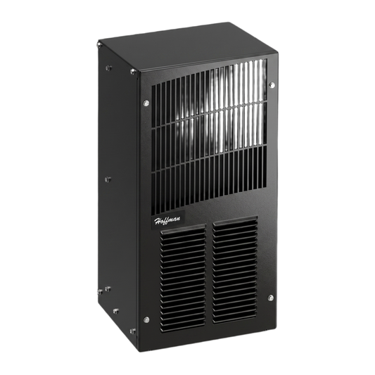 Aire Acondicionado Compacto Para Exterior, Uso en Gabinetes de Telecomunicaciones de Grado Industrial, Frío T20, 2000 BTU, 115 Vca, de Acero, Color Negro