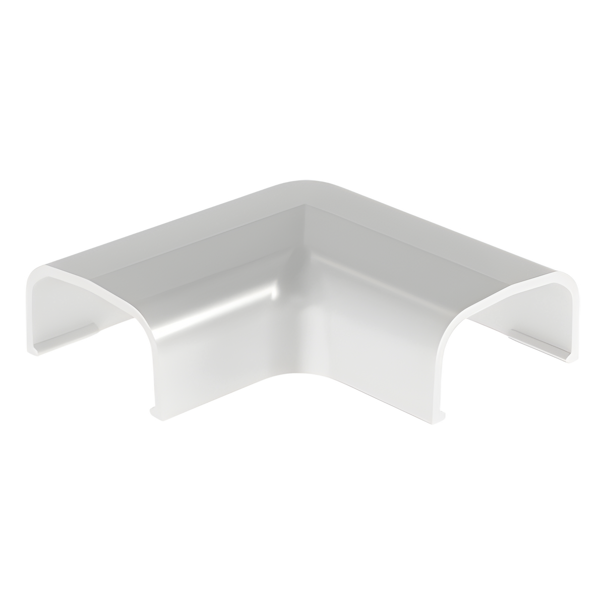 Conexión en ángulo recto "L", para uso con canaleta LD5, material ABS, Color Blanco