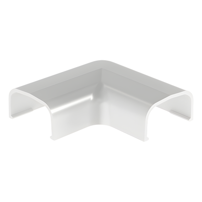 Conexión en ángulo recto "L", para uso con canaleta LD5, material ABS, Color Blanco