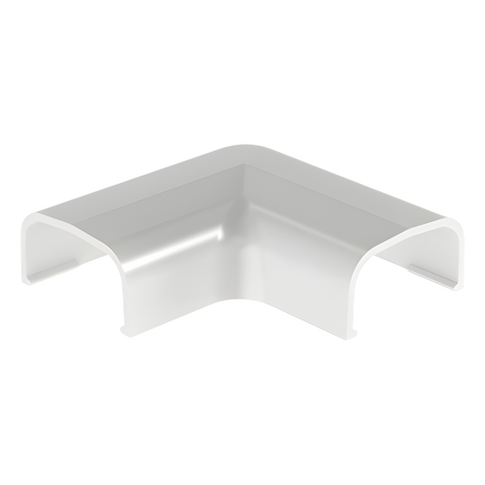 Conexión en ángulo recto "L", para uso con canaleta LD5, material ABS, Color Blanco