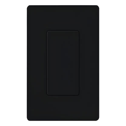 Inserto ciego color negro para cubrir aperturas estilo Designer sin usar en placas de pared Claro, acabado brillante