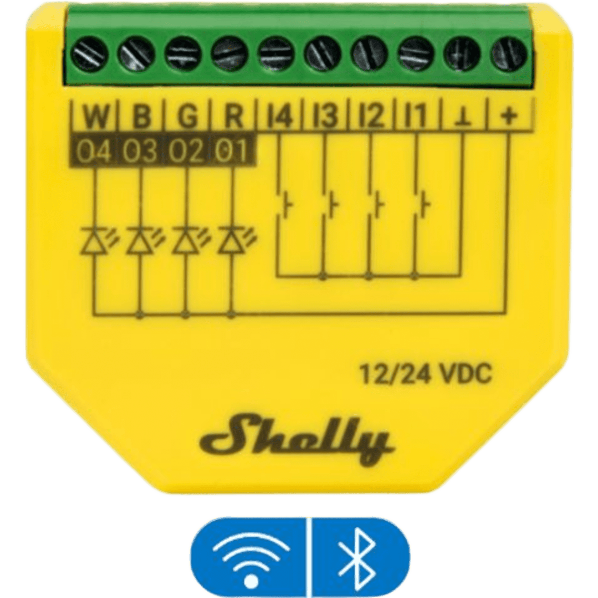 Controlador inteligente inalámbrico WIFI para tiras LED RGB, RGBW/ Nube P2P / Medición de consumo/ Soporta Google y Alexa / 12A