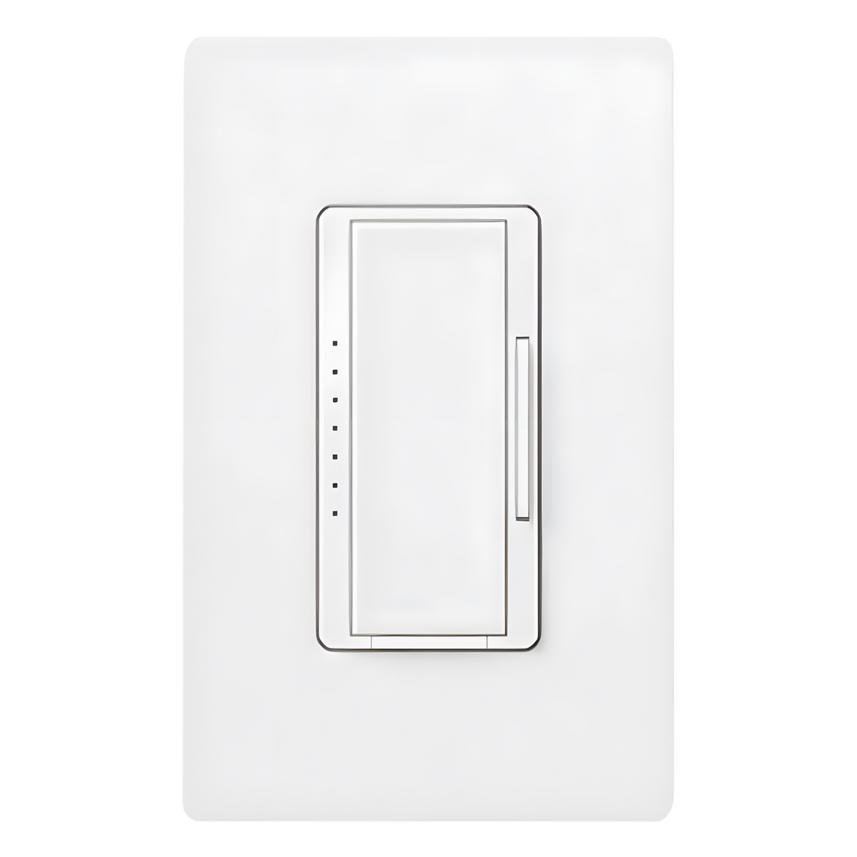 Atenuador de pared Maestro de 600 W incandescente/halógeno y 600 VA MLV con cable neutro, unipolar o multilocalización, para sistema RadioRA 2, color blanco