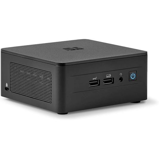 Mini PC NUC Barebone / Core i7-1360P (13 Gen) / Wi-Fi 6E + 2.5GbE / Bluetooth / No incluye Memoria RAM, SSD y S.O.  / Incluye fuente