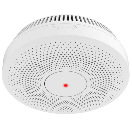 Detector de Humo Interlink / Doble Tecnología de Sensor de Luz / Alarma Auditiva 85dB / Batería de Litio 10 Años / Autoverificación/ Interconectable 30 Dispositivos