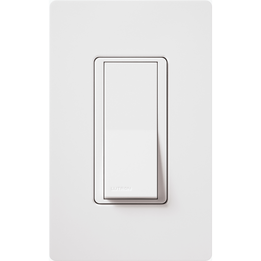 Interruptor de palanca Claro de 4 vías y 15 A a 120/277 V, para controlar iluminación desde tres o más puntos, color blanco brillante