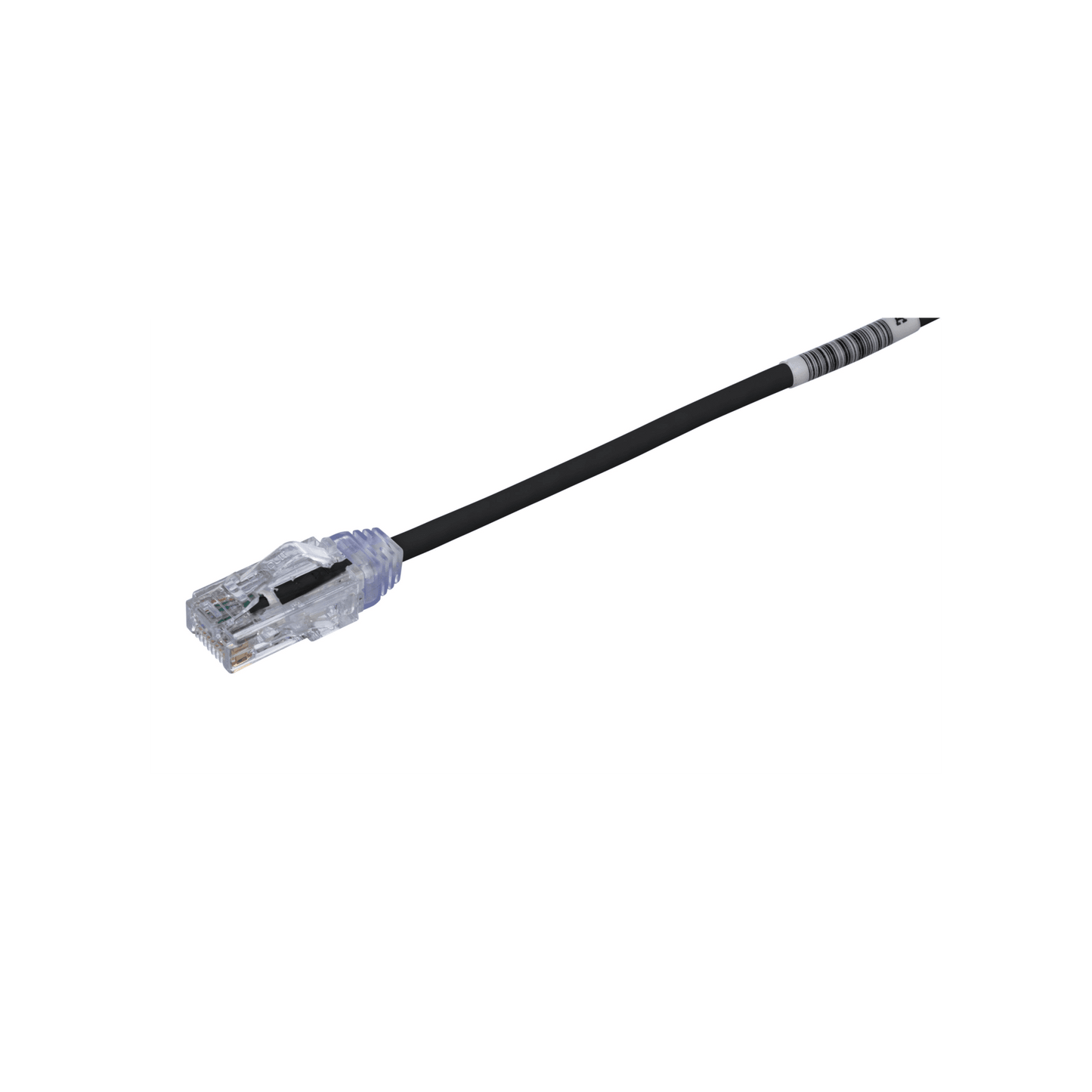 Cable de Parcheo UTP Cat6A, CM/LSZH, Di�metro Reducido (28AWG), Color Negro, 0.30 Metros (1 Pie)