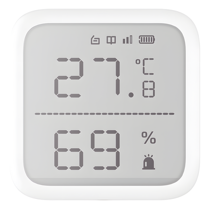 (AX PRO) Detector de Temperatura y Detector de Humedad Inalámbrico / 2.7" de Tamaño / Uso en Interior / Rango de Detección desde  -35°C hasta 99°C