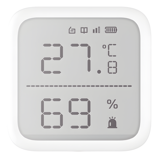 (AX PRO) Detector de Temperatura y Detector de Humedad Inalámbrico / 2.7" de Tamaño / Uso en Interior / Rango de Detección desde  -35°C hasta 99°C