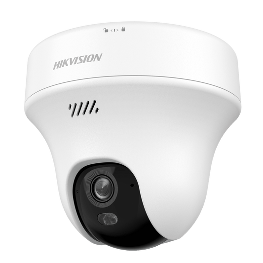 Turret PT IP 3 Megapixel (2K) Megapixel / Lente 2.8 mm / Dual Light (10 mts IR + 10 mts Luz Blanca) / Wi-Fi 6 / Interior / ACUSENSE / dWDR  / H.265 / Audio Bidireccional (Micrófono y Bocina) / 5 VCD