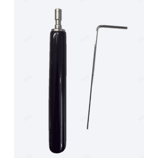 Juego de Llaves Allen de Mantenimiento para Gabinetes de Perfil de Aluminio Exterior / 10 Piezas / Llave Allen en Forma de L H2 / Manija Movible Recubierta de Goma / Acero Inoxidable 304