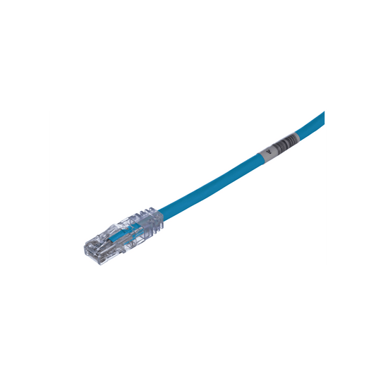 Cable de Parcheo TX6, UTP Cat6, 24 AWG, CM, Color Azul, 7.01 Metros (23 Pies)