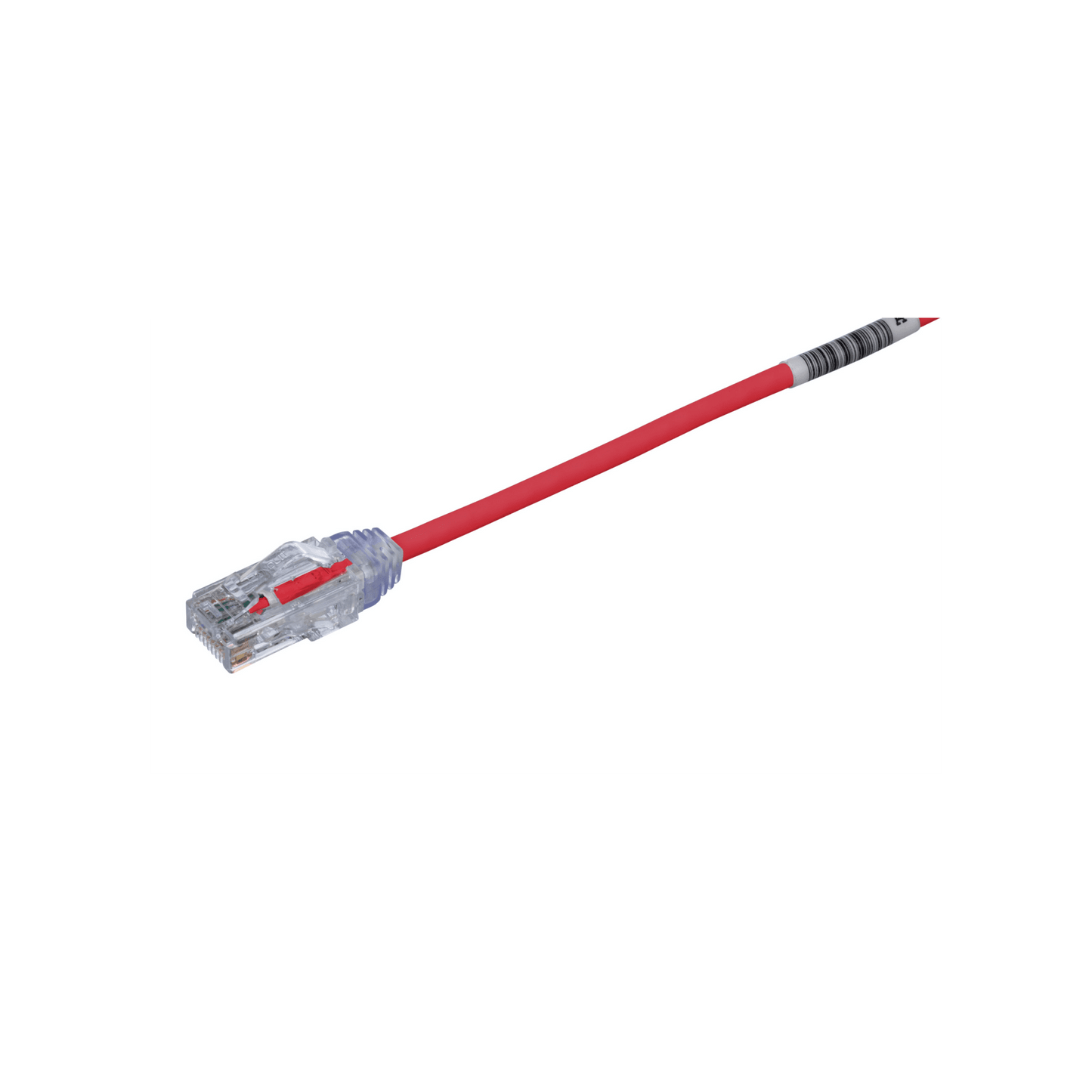 Cable de Parcheo TX6, UTP Cat6, Di�metro Reducido (28AWG), Color Rojo, 6.1 Metros (20 Pies)
