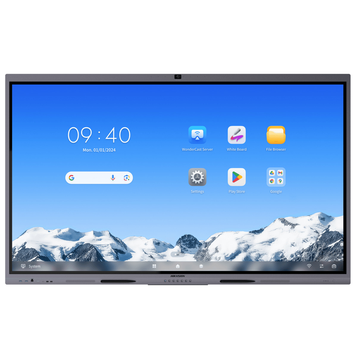 Pantalla Interactiva Touch de 75" / Android 14 / Asistentes IA /  Google Suite Preinstalado con Certificación EDLA / Cámara Web 8 MP / Resolución 4K / Bocinas Integradas / Entradas HDMI y VGA / Incluye 2 Lápices para Escri