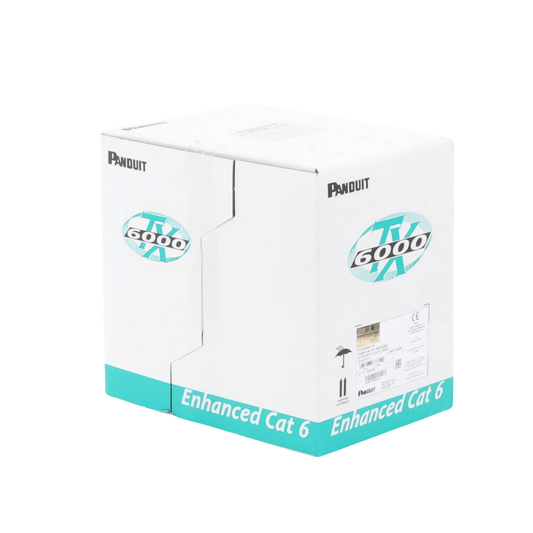 Bobina de Cable UTP 305 Metros (1000 Pies) de Cobre, TX6000? PanNet, Reelex, Blanco, Categor�a 6 Mejorado (23 AWG), PVC (CM), de 4 Pares