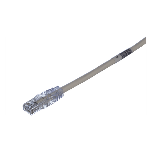 Cable de Parcheo TX6, UTP Cat6, 24 AWG, CM, Color Blanco, 7.62 Metros (25 Pies)