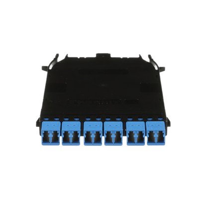 Cassette HD Flex Para 12 Fibras Monomodo OS2, de MPO a 6 Conectores LC Duplex, Método de Polaridad A, Color Azul