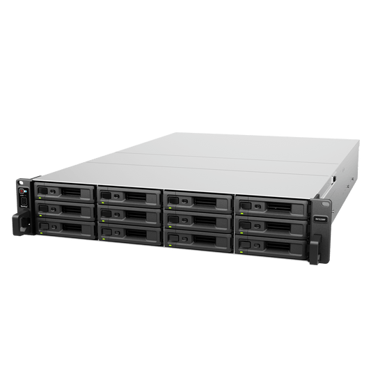 Unidad de Expansión Synology RX1225RP | 12 Bahías para Unidades 3.5" y 2.5" SATA HDD/SSD | Intercambio en Caliente | Fuente de Alimentación Redundante | Compatible con Synology DSM .