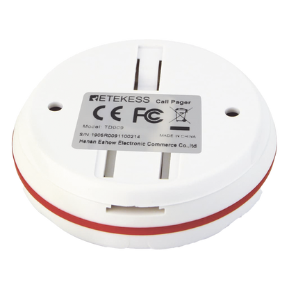 Botón de Llamada TD009 / Frecuencia 433MHz / Transmisión 100 mts / Impermeable / Temperatura -20°C a 55°C / Batería 12V 23A