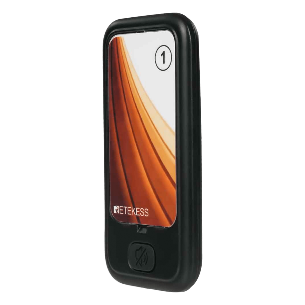 Pager Recargable TD173 / 3 Modos de Alerta: Sonido, Vibración y LED / Recepción de Señal Fuerte 148mW / Batería 3.7V 200mAh / Personalizable con Logo / Dimensiones 100x50x10 mm (3.9x2x0.4 in)