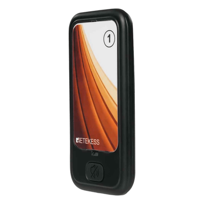 Pager Recargable TD173 / 3 Modos de Alerta: Sonido, Vibración y LED / Recepción de Señal Fuerte 148mW / Batería 3.7V 200mAh / Personalizable con Logo / Dimensiones 100x50x10 mm (3.9x2x0.4 in)