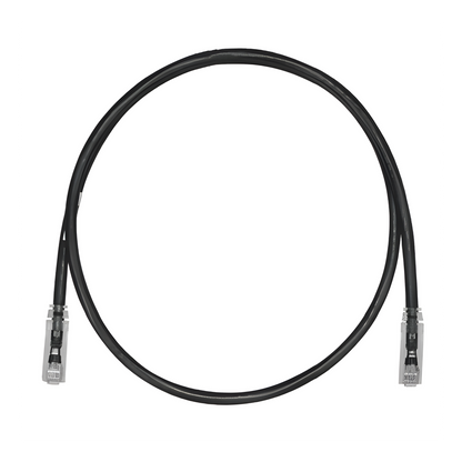 Cable de Parcheo TX6, UTP Cat6, 24 AWG, CM, Color Negro, 6.1 Metros (20 Pies)