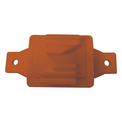 Aislador de Paso Naranja Reforzado para Cercos Eléctricos / Aislamiento hasta 18 kV / Resistente a Clima Extremo / Polipropileno y Policarbonato