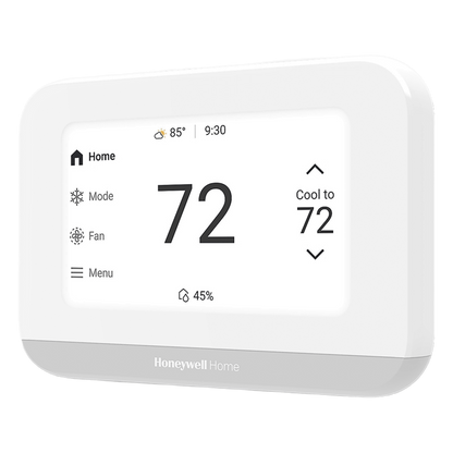 Termostato inteligente con pantalla táctil de 4.3 pulgadas, sensor de humedad, hasta 3H/2C bomba de calor, Wi-Fi, Bluetooth y Matter, color blanco