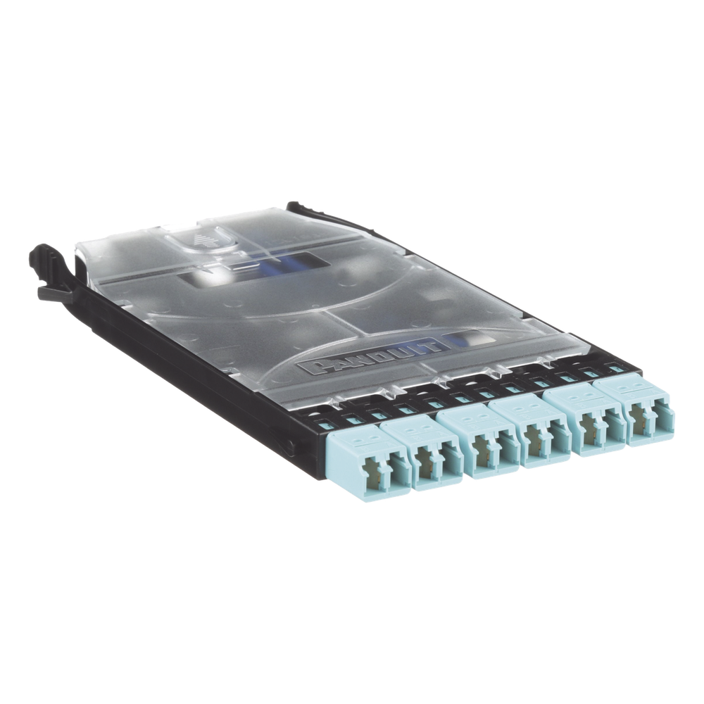 Cassette HD Flex? Con 6 Puertos LC Duplex (12 Fibras), Para Fibra Multimodo OM3, Color Azul