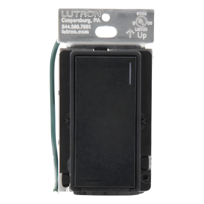 Apagador auxiliar Sunnata de pared para control de 3 vías o escalera, 120 V, compañero cableado del apagador principal del sistema RadioRA 3, color negro mate (Midnight)