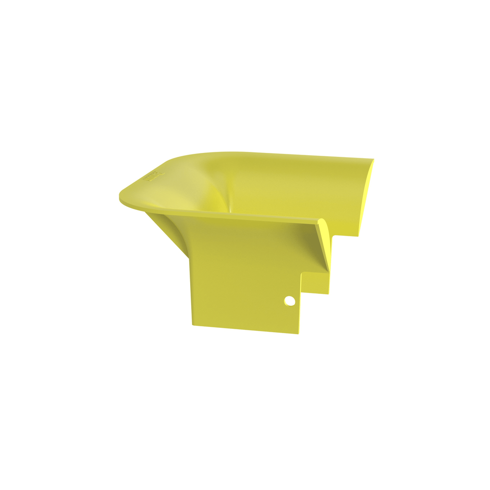 Accesorio de Control de Radio de Curvatura, Para Bajadas de Cable con Canaletas FiberRunner 4x4, Color Amarillo