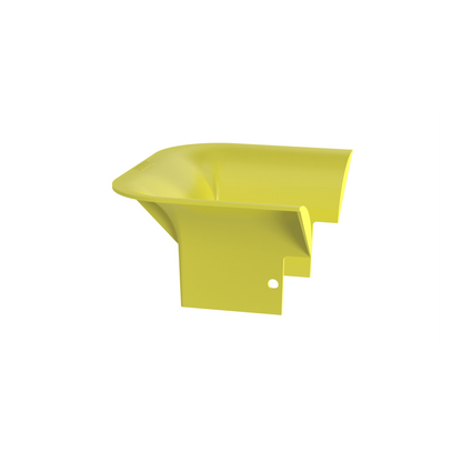 Accesorio de Control de Radio de Curvatura, Para Bajadas de Cable con Canaletas FiberRunner 4x4, Color Amarillo