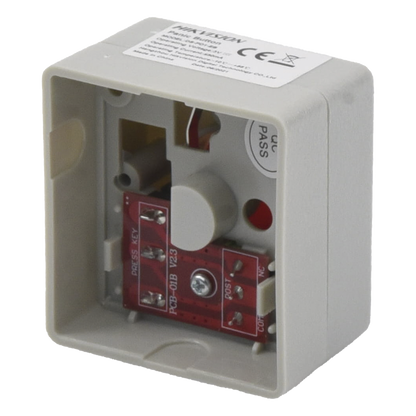Botón de Pánico Cableado / Compatible con Cualquier Panel de Alarma / LLave de Seguridad / NA/NC / Material Retardante al Fuego (ABS)