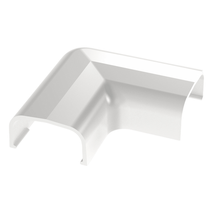 Conexión en ángulo recto "L", para uso con canaleta LD5, material ABS, Color Blanco