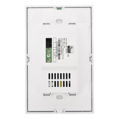 (ZWAVE) Interruptor On/Off panel táctil touch inalámbrico Zwave Plus 1 boton. No requiere cable neutro, Compatible con Hubitat HC8, Álula  M2M, otros