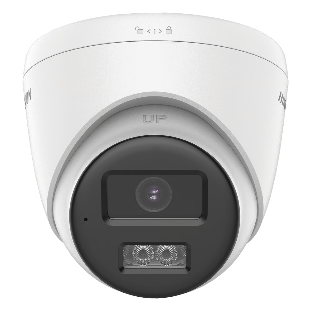 [Audio Bidireccional + Dual Light + ColorVu] Turret TURBOHD 4K (8 Megapixel) / Lente 2.8 mm / 40 mts IR EXIR + 40 mts Luz Blanca / Micrófono y Bocina Integrado / Exterior IP67 / dWDR