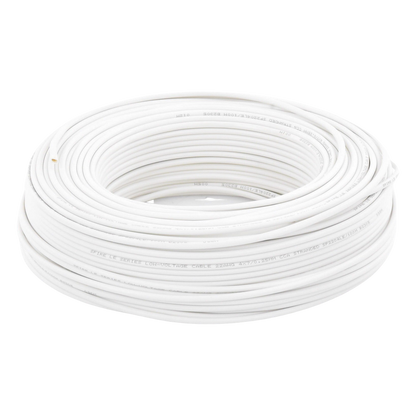 Bobina de 100 m (328 ft) / Cable para Alarma 4x22 AWG / CCA / Blanco
