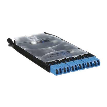 Cassette HD Flex de Empalme Por Fusión, Con 6 Puertos LC Duplex (12 Fibras), Para Fibra Monomodo OS2, Color Azul