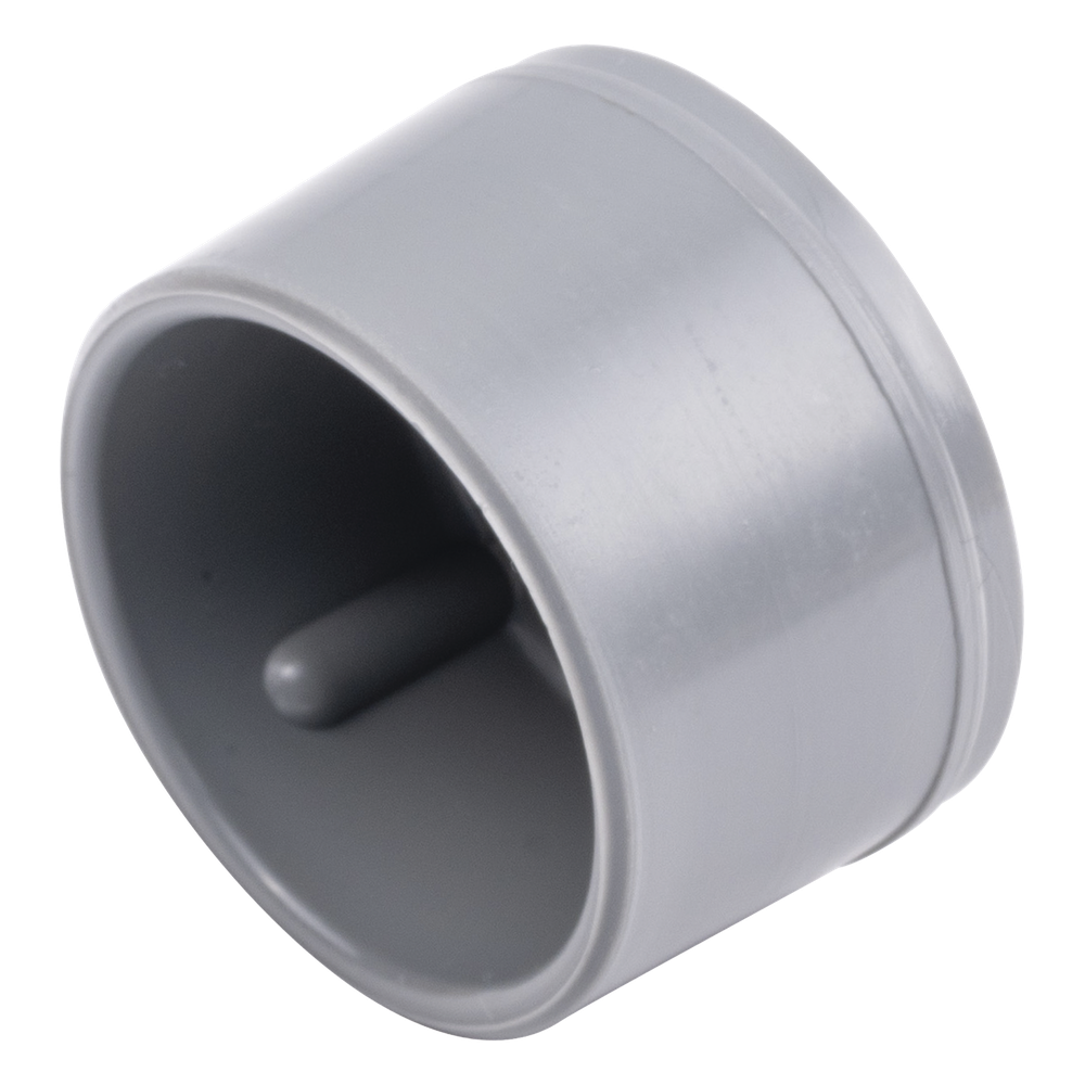 Tapón de Alta Resistencia con Anti UV para Postes de Cercos Eléctricos / 1" (25.4 mm) / Polipropileno Virgen / Color Gris / -30°C a 80°C / Instalación por Presión