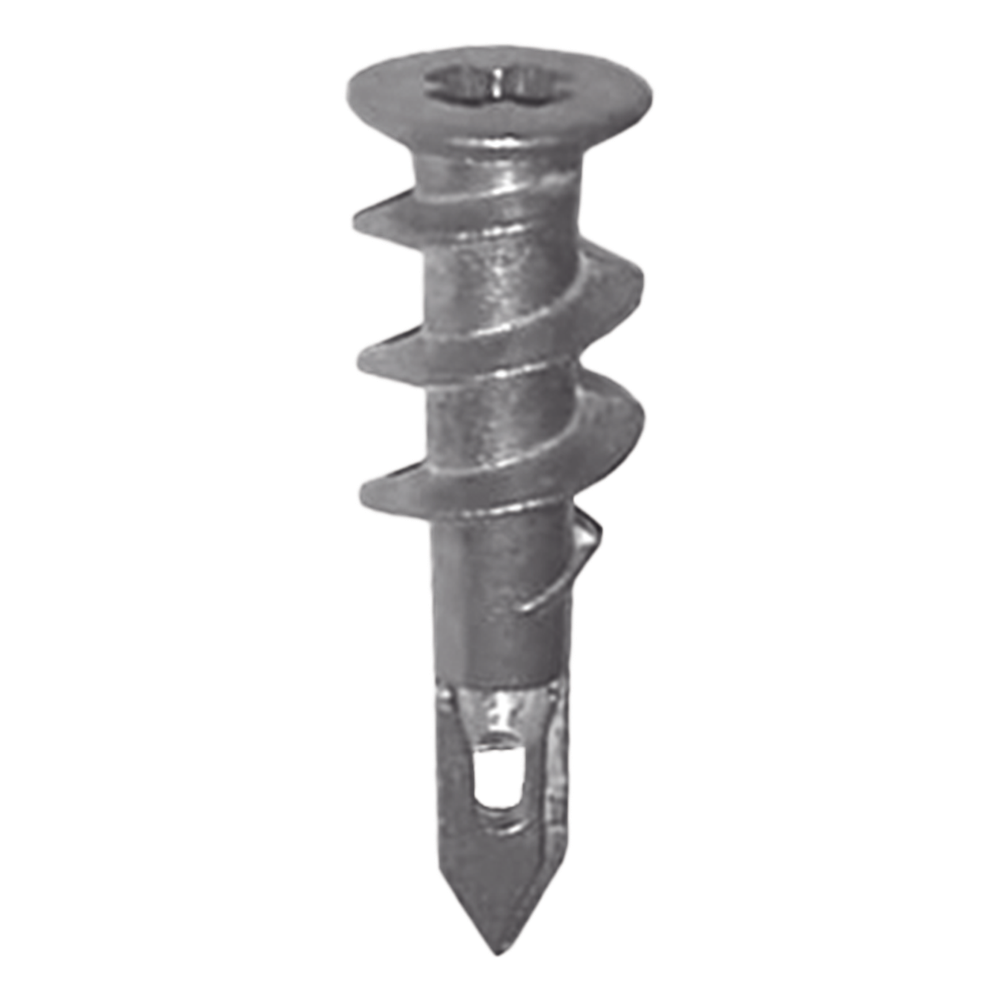 Taquete Métalico TPD Zinc con tornillo 8 x 1 1/4", Ideal para Uso con carteles publicitarios, Electrodomésticos