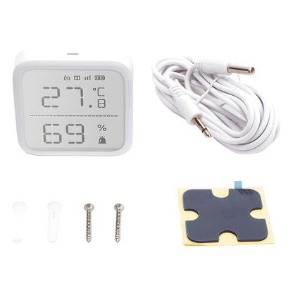 (AX PRO) Detector de Temperatura y Detector de Humedad Inalámbrico / 2.7" de Tamaño / Uso en Interior / Rango de Detección desde  -35°C hasta 99°C