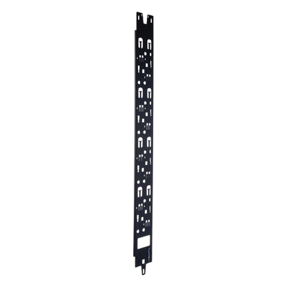 Panel Administrador de Cables Vertical para Gabinete FlexFusion™ de 42RU, Acepta Anillos en D, Anillos S1DR, S2DR y L; S1LR, S2LR, Color Negro