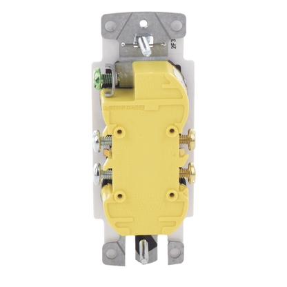 Tomacorriente dúplex 15 A 125 V de la línea Claro y Satin Colors en color Snow, para caja de pared estándar, placa se vende por separado