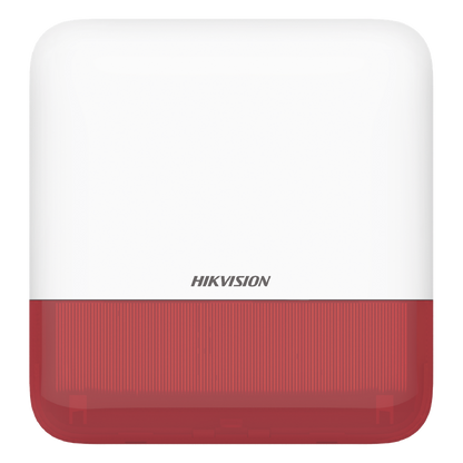 (AX PRO) Sirena Inalámbrica con Estrobo Rojo para Exterior IP65 / 110 dB