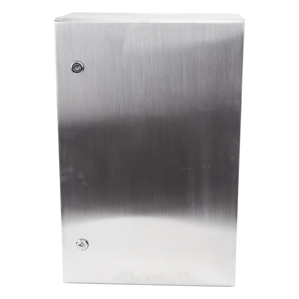 Gabinete de Acero Inoxidable IP66 Uso en Intemperie (400 x 600 x 250 mm) con Placa Interna Galvanizada.