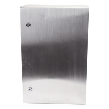Gabinete de Acero Inoxidable IP66 Uso en Intemperie (400 x 600 x 250 mm) con Placa Interna Galvanizada.