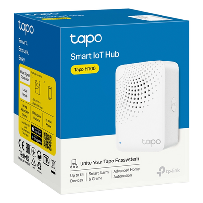 Hub IoT Inteligente / 3 en 1 Hub-Timbre-Alarma / 64 Dispositivos / 2.4 GHz Wi-Fi + 868 MHz / 19 Tonos 90 dB / Material V-0 UL94