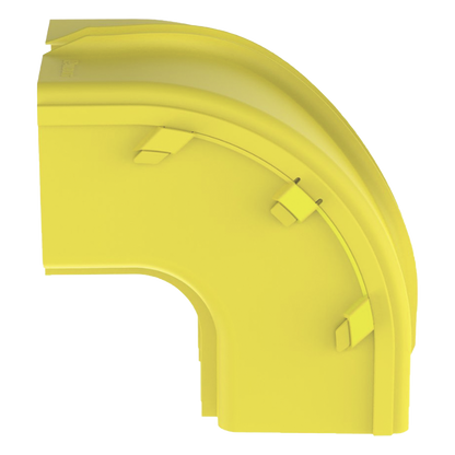 Bajada Vertical Exterior de 90º sin Tapa, Para uso con Canaletas 6X4 FiberRunner™, Color Amarillo