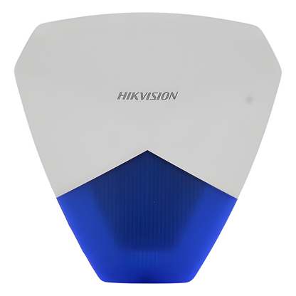 Sirena Estrobo Cableada Hikvision DS-PS1-B / 105 dB / LED Azul / IP54 / Compatible con Cualquier Panel de Alarma