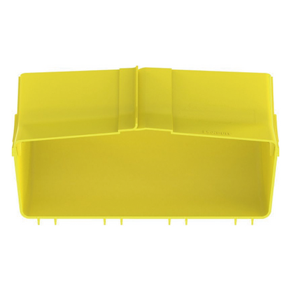Bajada Vertical Interior de 45º con Tapa, Para uso con Canaletas 12X4 FiberRunner™, Color Amarillo